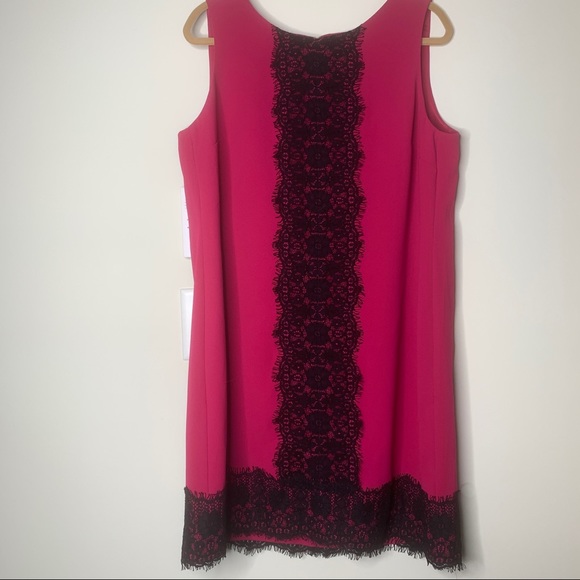 NWT LOFT Sleeveless Magenta Shift Dress Sz 16 - Picture 2 of 11